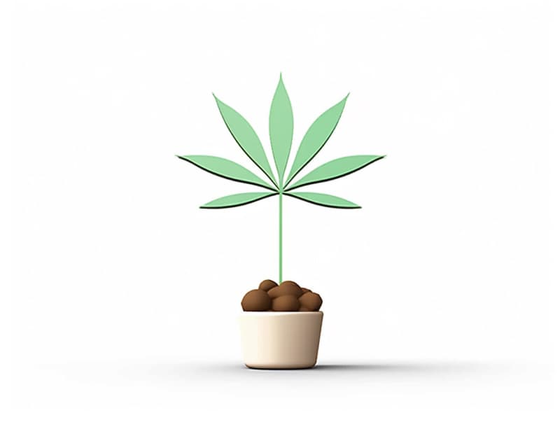 Eine minimalistische, geometrische Darstellung eines wachsenden Cannabispflanzensprösslings. Es steht für das Gründen eines neuen Aufstrebenden Clubs in Bad Homburg vor der Höhe.