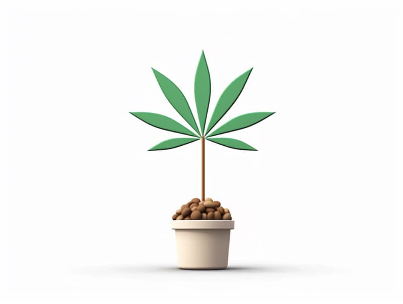 Eine minimalistische, geometrische Darstellung eines wachsenden Cannabispflanzensprösslings. Es steht für das Gründen eines neuen Aufstrebenden Clubs in Bergheim.