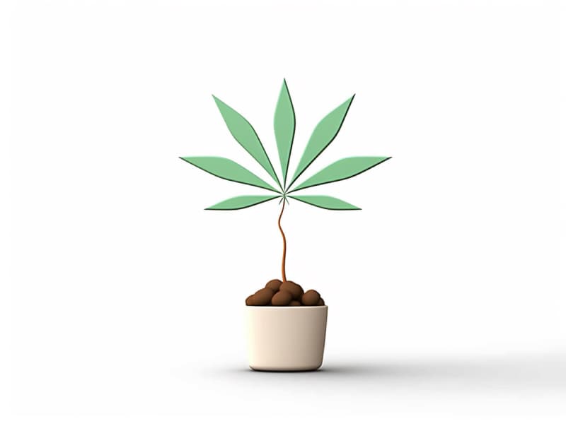 Eine minimalistische, geometrische Darstellung eines wachsenden Cannabispflanzensprösslings. Es steht für das Gründen eines neuen Aufstrebenden Clubs in Langenfeld (Rheinland).