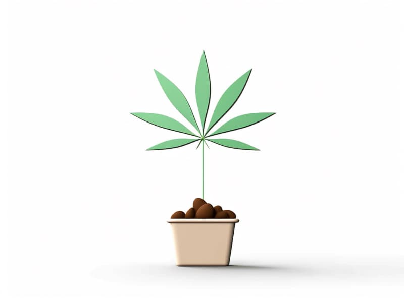 Eine minimalistische, geometrische Darstellung eines wachsenden Cannabispflanzensprösslings. Es steht für das Gründen eines neuen Aufstrebenden Clubs in Neustadt an der Weinstraße.