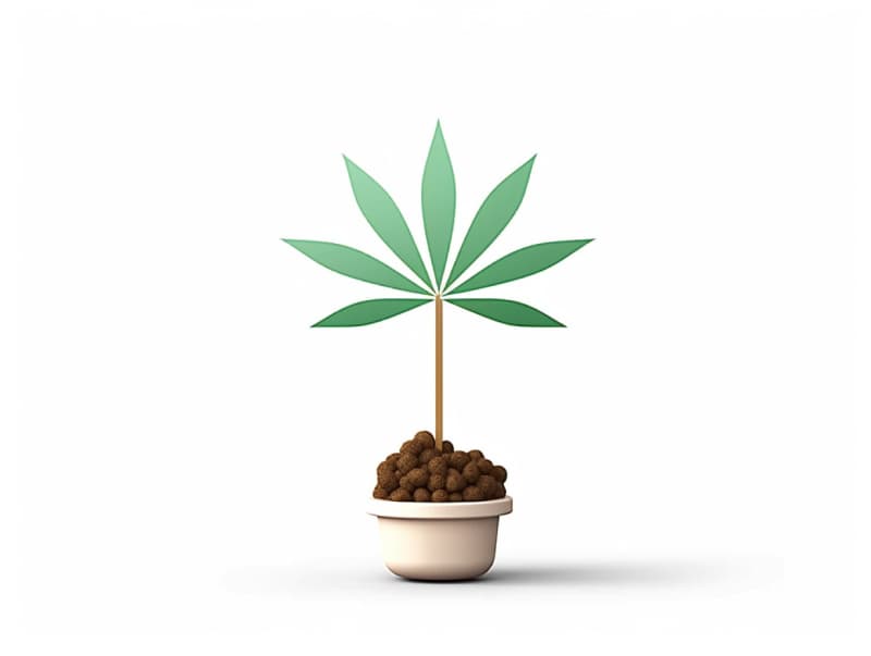 Eine minimalistische, geometrische Darstellung eines wachsenden Cannabispflanzensprösslings. Es steht für das Gründen eines neuen Aufstrebenden Clubs in Ratingen.