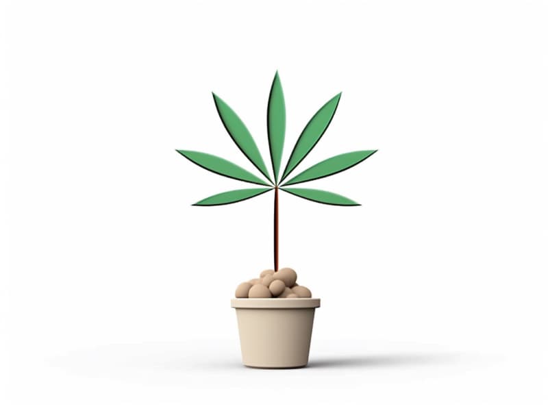Eine minimalistische, geometrische Darstellung eines wachsenden Cannabispflanzensprösslings. Es steht für das Gründen eines neuen Aufstrebenden Clubs in Rosenheim.