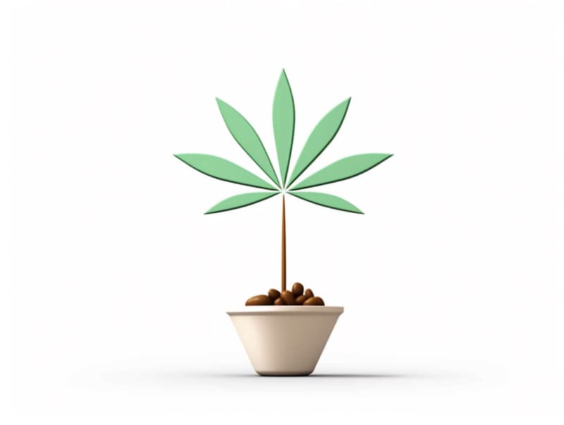 Eine minimalistische, geometrische Darstellung eines wachsenden Cannabispflanzensprösslings. Es steht für das Gründen eines neuen Aufstrebenden Clubs in Speyer.