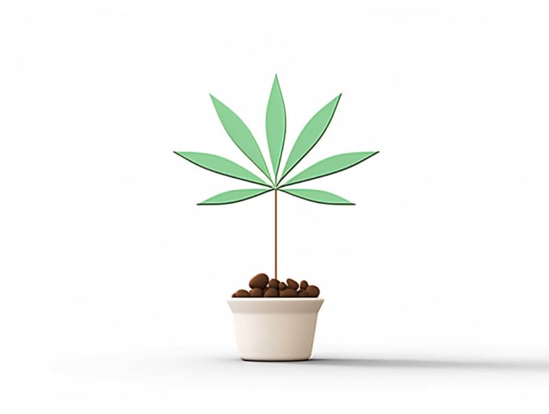 Eine minimalistische, geometrische Darstellung eines wachsenden Cannabispflanzensprösslings. Es steht für das Gründen eines neuen Aufstrebenden Clubs in Velbert.
