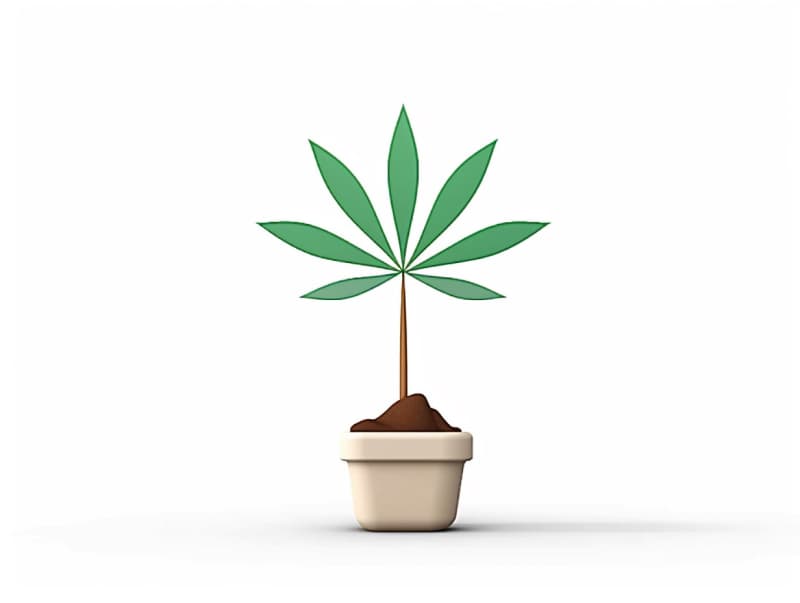Eine minimalistische, geometrische Darstellung eines wachsenden Cannabispflanzensprösslings. Es steht für das Gründen eines neuen Aufstrebenden Clubs in Viersen.