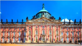 Vorschau Bild, dass ein Foto der Stadtkulisse von Potsdam zeigt und für die Cannabis Clubs dort steht.